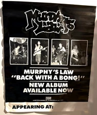 Murphys Law Punk Band Original Vintage Promo Poster NYHC Profile Records 24x30