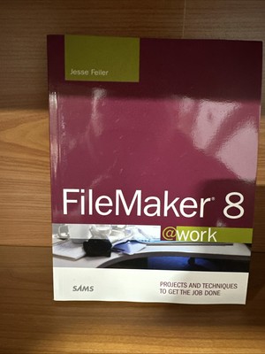 FILEMAKER 8 @WORK: PROJECTS AND TECHNIQUES TO GET THE JOB By Jesse Feiler *VG+*