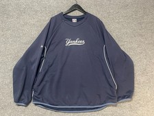 Majestic Therma Base Jacket Mens  2XL Blue MLB New York Yankees Baseball