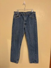 Vintage Levi  s 505 Orange Tab USA 38x34 Regular Fit Straight Leg Jeans