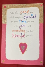 Blue Mountain Arts Glitter How special you are! how much you mean to me