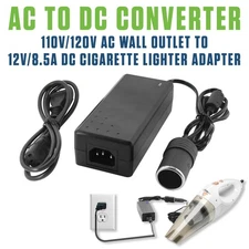 Cellet AC to DC Car Power Adapter 110V to 12V Cigarette Lighter Converter 102W