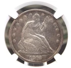 1863 "S" Seated Liberty Silver Half Dollar 50c NGC XF Details #009 Extra Fine