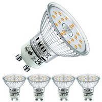 GU10 LED Warmweiss Leuchtmittel Flimmerfrei Strahler 2700K 4Er-Pack 515 Lumen