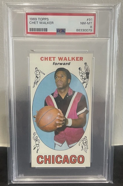 1969-70 Topps Chet Walker #91 (RC) PSA 8 NM/MT Chicago Bulls HOF