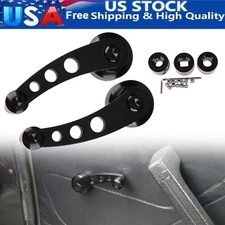 Car Manual Window Winder Crank Door Handle Knob Fits 1984-2000 Honda Civic 2pcs