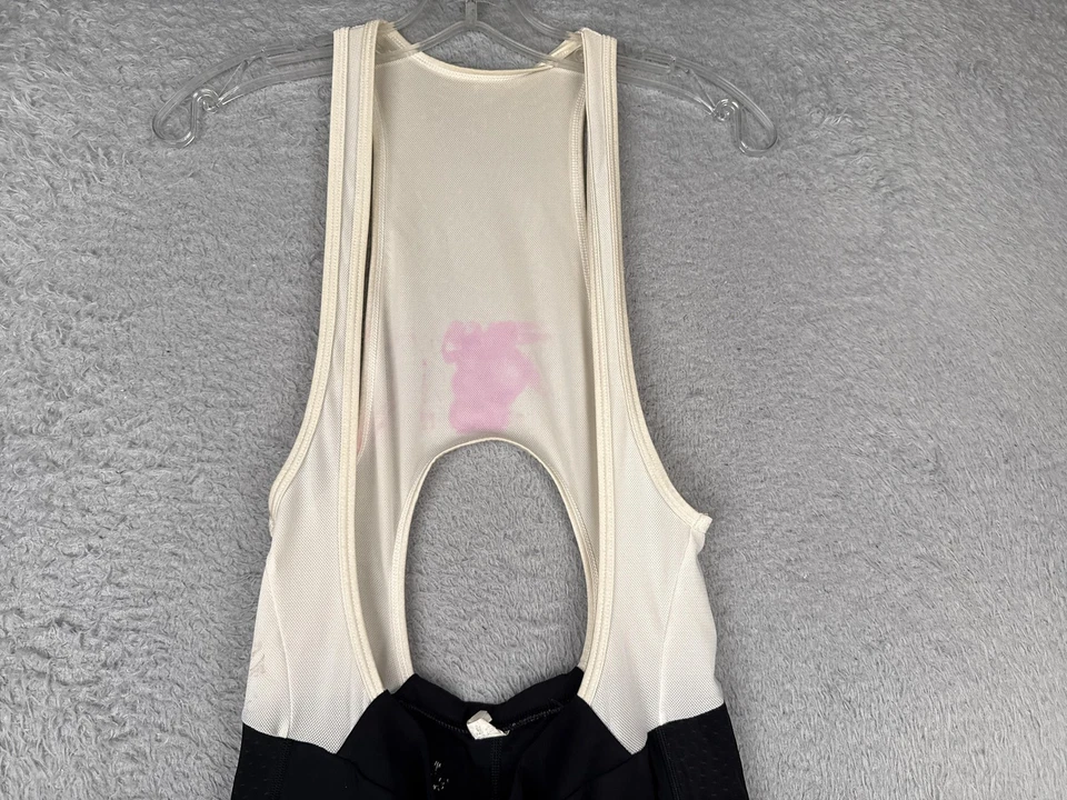 Performance 骑行围兜短裤女式特大号黑色白色衬垫网眼肩带 — 第 4/4 张图片