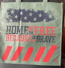 Home of The Free Because Of The Brave® Reusable Shopping Bag - Tunnel to Towers®