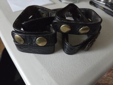 Police LEATHER Utility Belt Keepers Holders!!! 9 TOTAL!!! GREAT PRICE!!!
