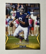 2018 Leaf Draft Kurt Benkert Gold RC #34 Virginia Cavaliers