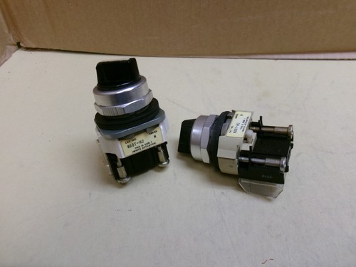 Allen Bradley 800T-H2 Ser. N 2 Position Selector Switch, Maintained, Lot of 2