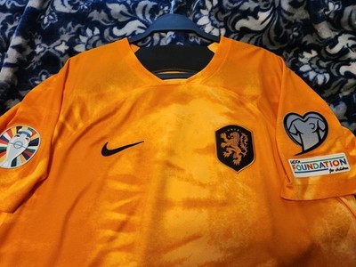 2022 Nike Netherlands Home Jersey/Shirt w/Euro 2024 Qualifying Patches - Size XL