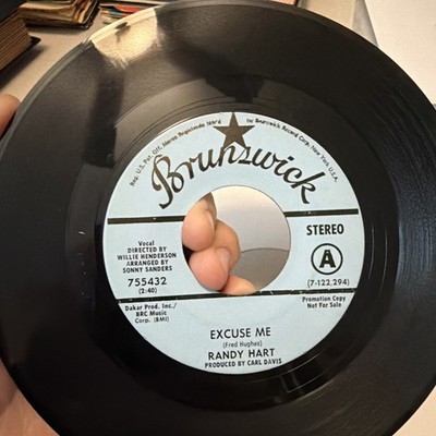 RANDY HART: excuse me / the other one BRUNSWICK 7'' Single 45 RPM