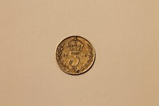 1916 Great Britain 3 Pence Sterling Silver threepence Coin UK England 3P #2