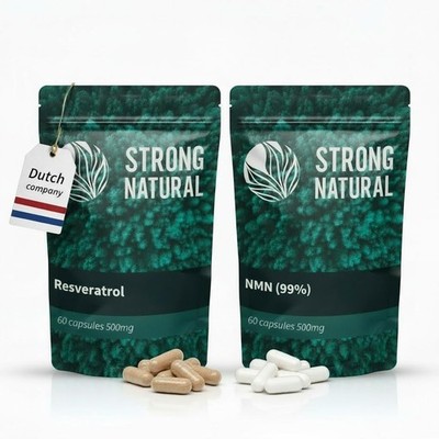 NMN + Trans-Resveratrol - 120 Kapseln 500mg - NAD+ Booster-Free Premium pill box