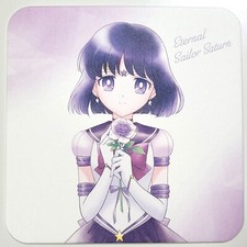 Sailor Moon Cosmos Movie Color Manga Art Promo Coaster Card - Eternal Saturn