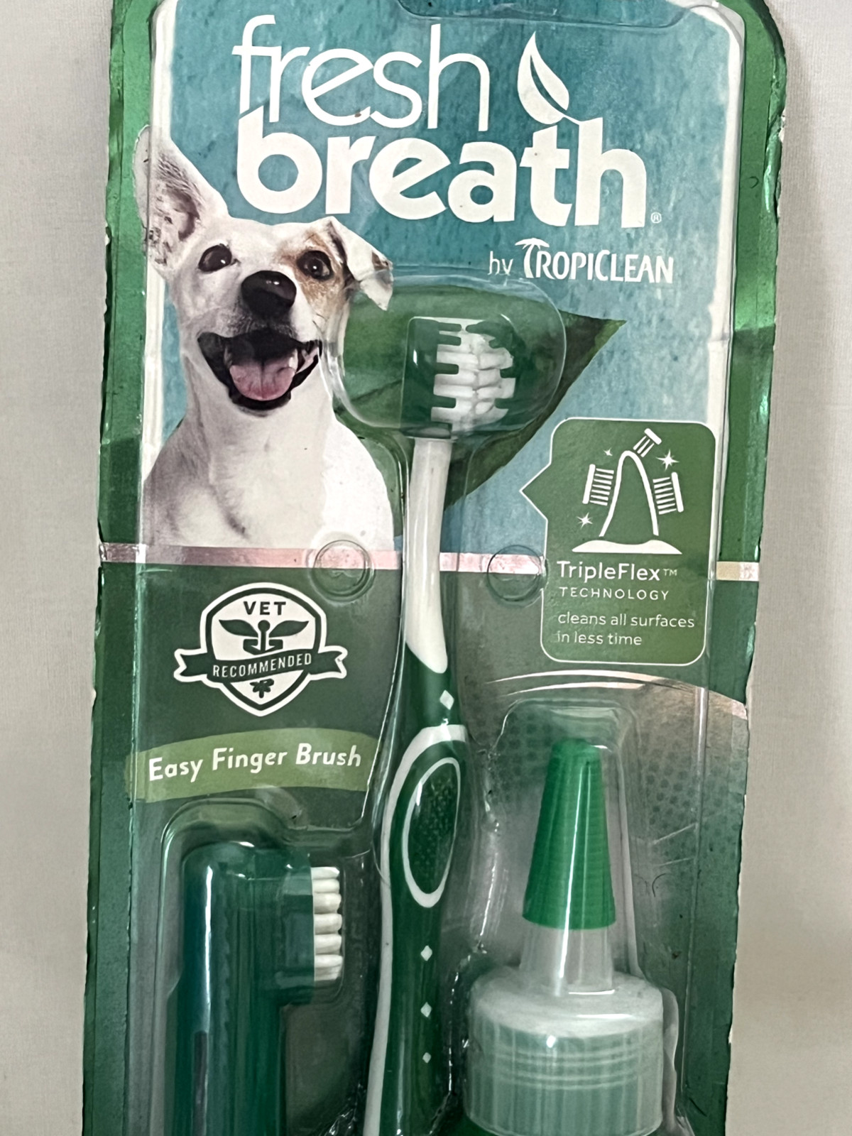 TropiClean Fresh Breath Oral Care Kit for Small Dogs & Cats 