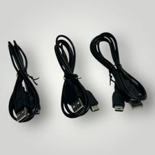 Nintendo GBM Game Boy Micro Console USB Power Supply Charger Cord Cable 3 PACK