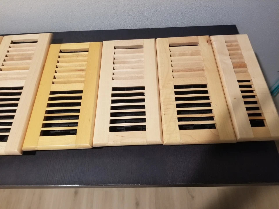 Decor-Grates-Wood-Floor-Register-Air-Vent-Louvered твердый клен 4x12, 4x10, 2x10  - Изображение 3 из 4