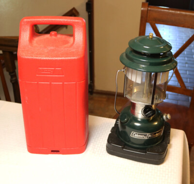 1985 Coleman Lantern The Powerhouse Model 290 in 1985 Red Hard