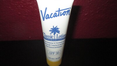 Vacation Classic Lotion Sunscreen SPF 30 Water Resistant 1oz 30mL Sealed Exp7/24