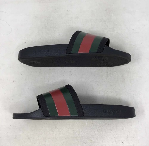 Rubber Sport Slide Sandals Black 