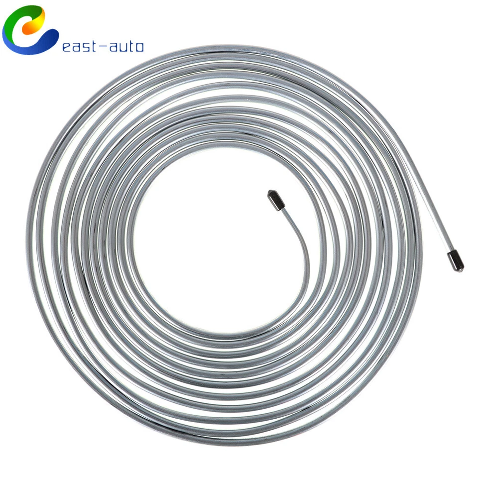 Kit de tubos de línea de freno de 25 pies de acero recubierto de zinc resistente al óxido de 1/4 OD Foto 2 de 4