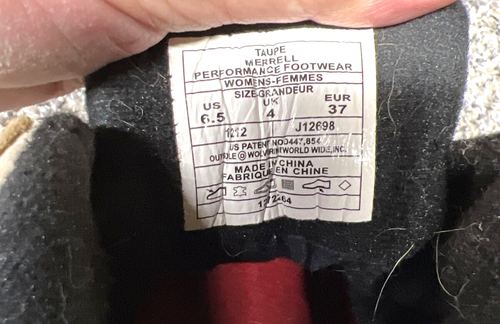 Merrell Hiking Boots Womens Size 6.5 Reflex Mid Gore-Tex Taupe Shoe - Picture 12 of 12
