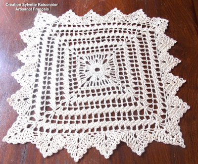 Napperon crochet - Achat / Vente pas cher