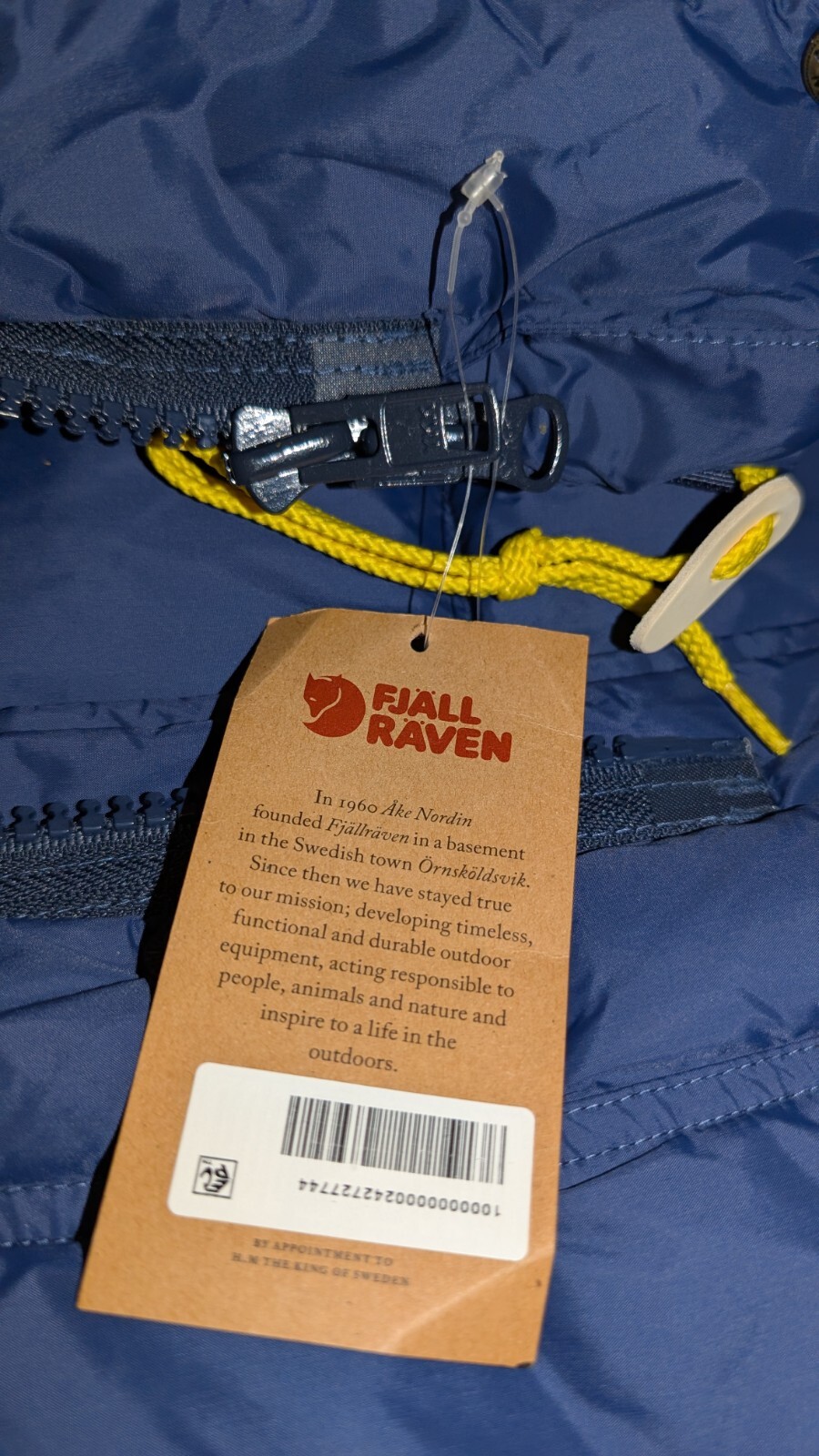 Fjallraven Expedition Jacket Mens Large Navy Down Hooded Reg $625 image 6