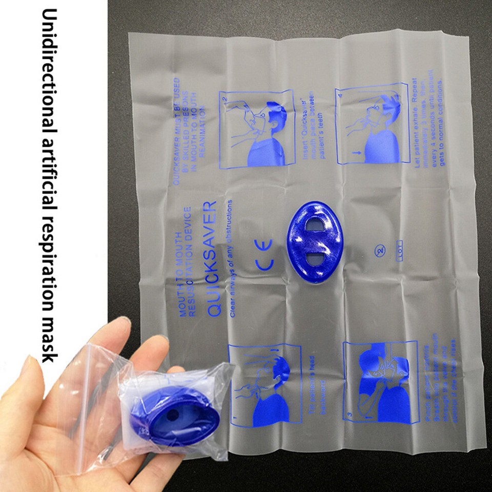 Disposable CPR Face Shield Artificial Respiration Breathing Mask Rescue