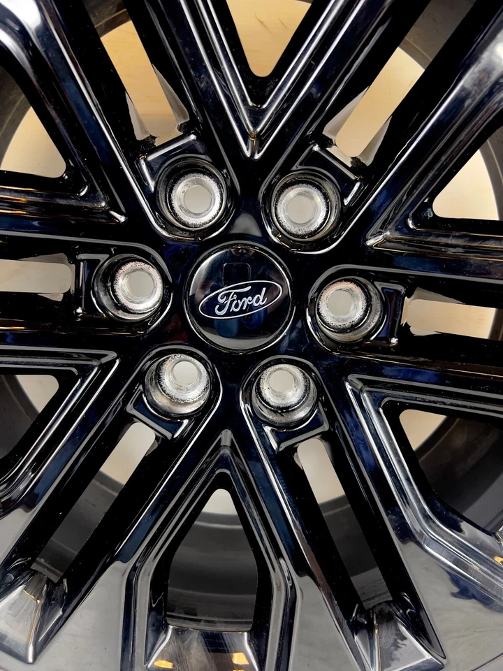 4 NEW 20" Ford F150 Black OEM Wheels Hankook 275/60R20 Wheels Tires Rims 2024 - Image 2 of 4