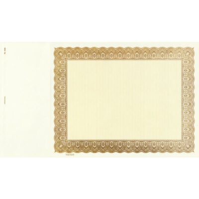 NEW Goes 4526 Blank Stock Certificate, Corporate Certificate, 8-1/2'' x 15''
