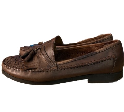 GH BASS &‎ Co Men\'s Tassel Leather Loafer. SZ 10M Chocolate Brown Mens Lennox Weejuns® Tassel Loafer Dark beige | G.H. Bass main image 4