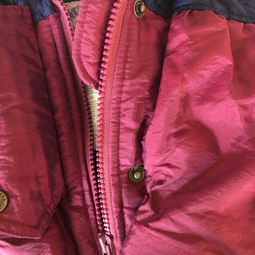 Weather Tamer Coat Jacket Girl's Size 24M Winter Burgundy Hooded Vintage - Picture 7 of 9
