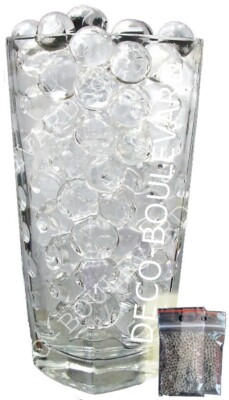 1 Kilo (1000 Gramm) Wasserperlen TRANSPARENT (0.8-1.4cm) für Wiederverkäufer