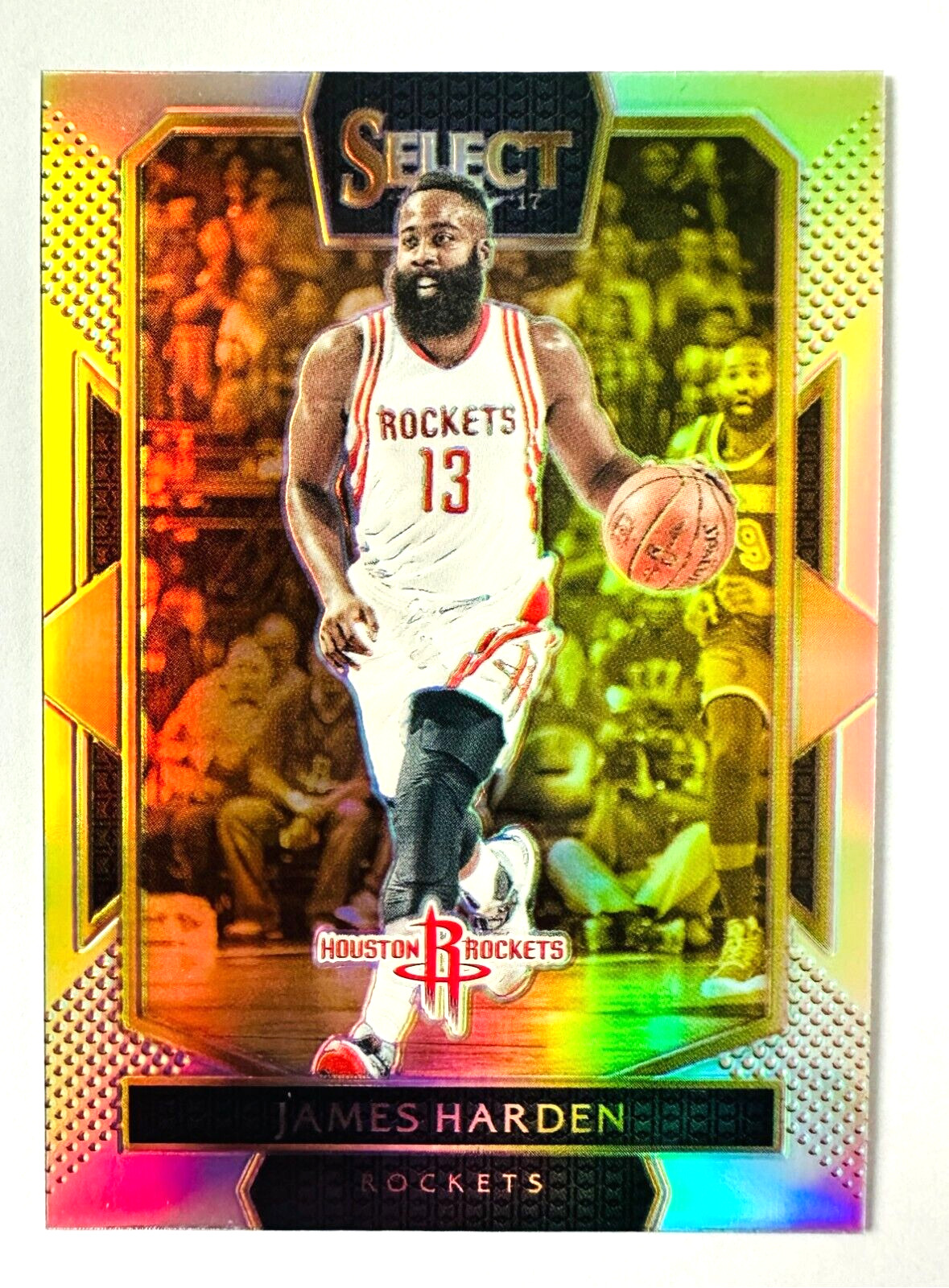 2016-17 Panini Select James Harden SILVER Prizm Card #206 Rockets Star!
