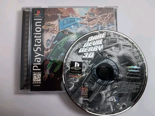 Dare Devil Derby 3D Sony PlayStation 1 PS1 Complete CIB  TESTED FREE SHIPPING 