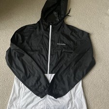 Columbia Womens Flash Forward Windbreaker Jacket Black White,S