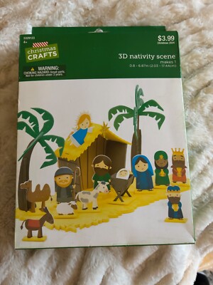 NEW  3D Nativity Scene Activity Kit
