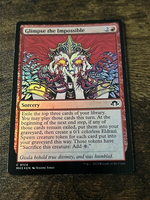 Glimpse the Impossible 0124 Foil Modern Horizons 3 MH3 MTG Magic