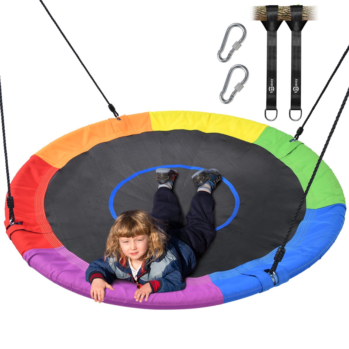 Mountain View Trampoline With Saucer Swing Sorbus 66 Saucer Swing