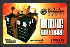 REGAL CINEMAS Gift Box with Film Strip Bow ( 2007 ) Gift Card ( $0 )