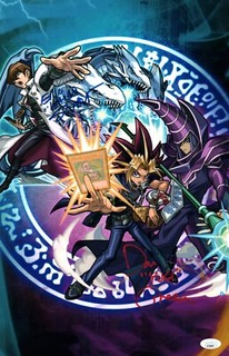 YuGiOh 11x17 Photo Poster Cast x2 Signed Stuart Green JSA Certified Autograph