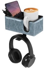 Desk Cup Holder Clip on Pen Holder Headphone Hanger Headset Stand Rotatable C...