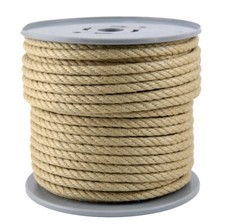 50 METER - 10 mm POLY-HANFSEIL 100% Polypropylen -POLY-HANF , TAUWERK HEMP ROPE
