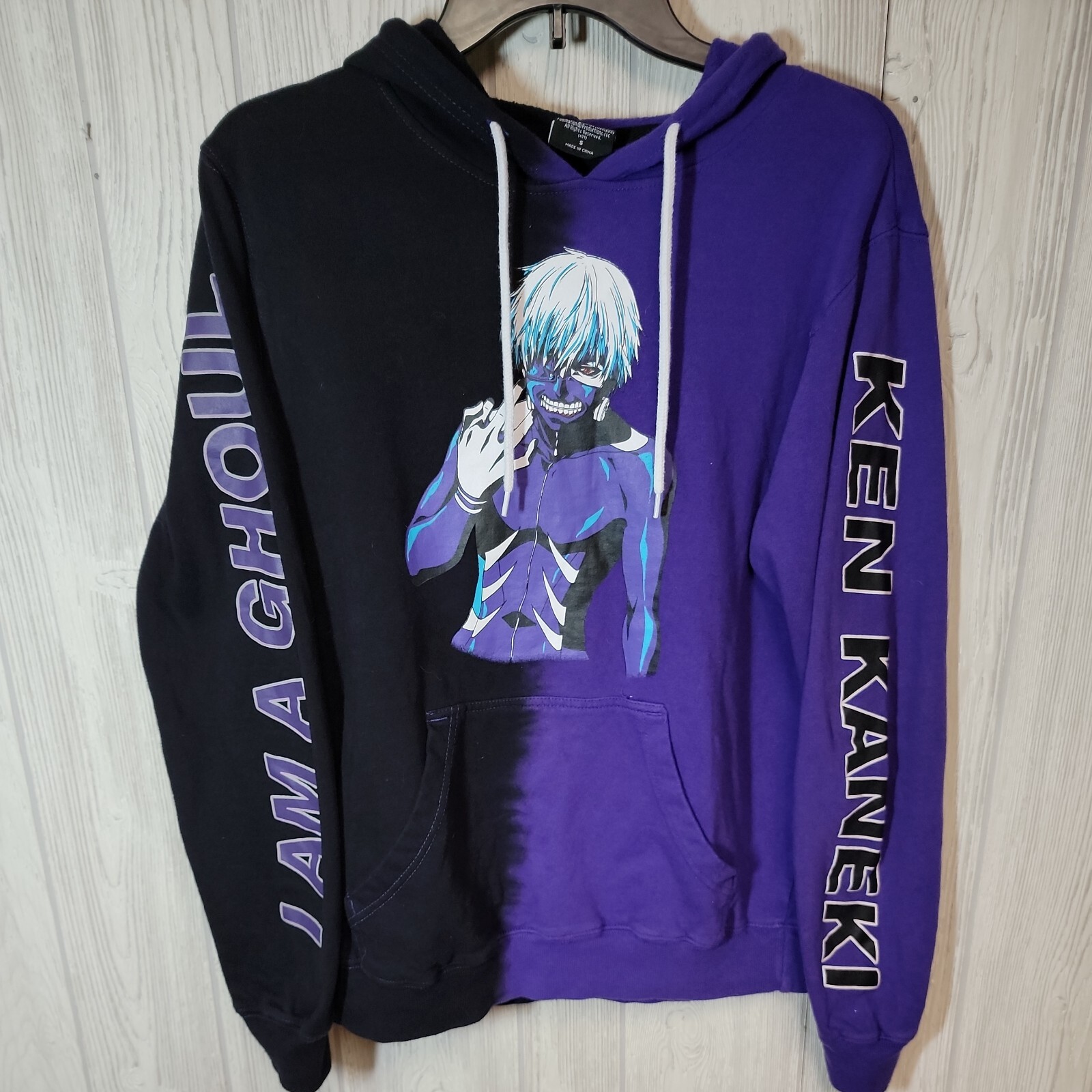 Tokyo Ghoul Purple \u0026 Black Split Hoodie 