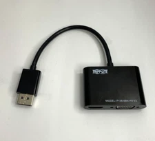 TRIPP-LITE P136-06N-HV-V2 Display Port 1.2 to HDMI/VGA Adapter With 6" Cable
