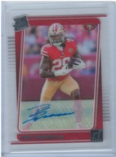 2021 Panini Clearly Donruss Rated Rookie Autograph Acetate Trey Sermon Autograph