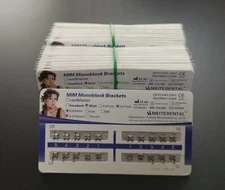 Dental Orthodontic Metal Braces Brackets Mini Edgewise 022 Slot 345 Mesh Base